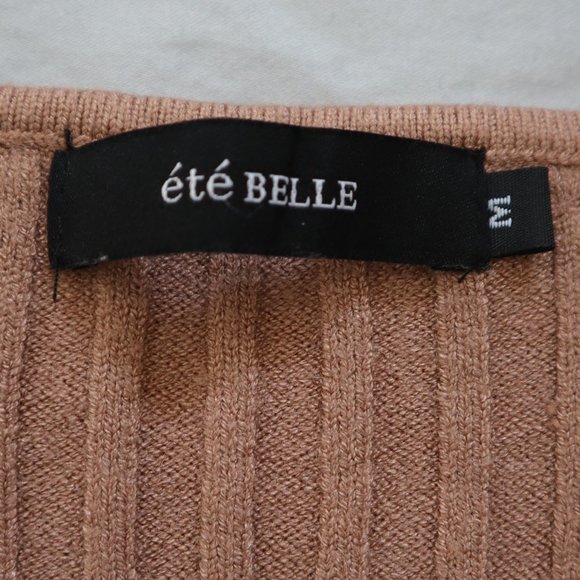 été BELLE Dusty Pink Midi Sweater Dress Medium - Picture 4 of 12